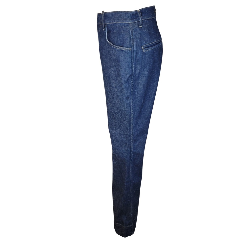 Anthropologie Pilcro Wide Leg Jeans 29 Dark Wash High Rise Western Coastal Boho - Picture 7 of 9